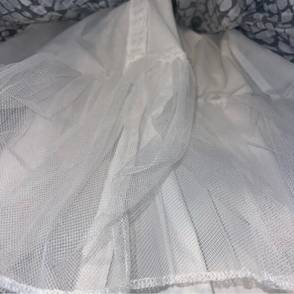 Rare Editions Big Girls Size 12 Ruffle Neck Sleeveless Dress Geo Print Lined GUC - Picture 8 of 9
